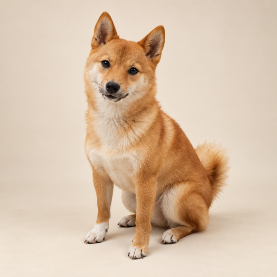 仕上げた絵: 柴犬